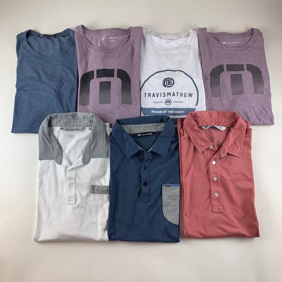Travis Mathew Other - Lot of 7 Travis Mathew Golf Mens Polo and Crewneck Shirts